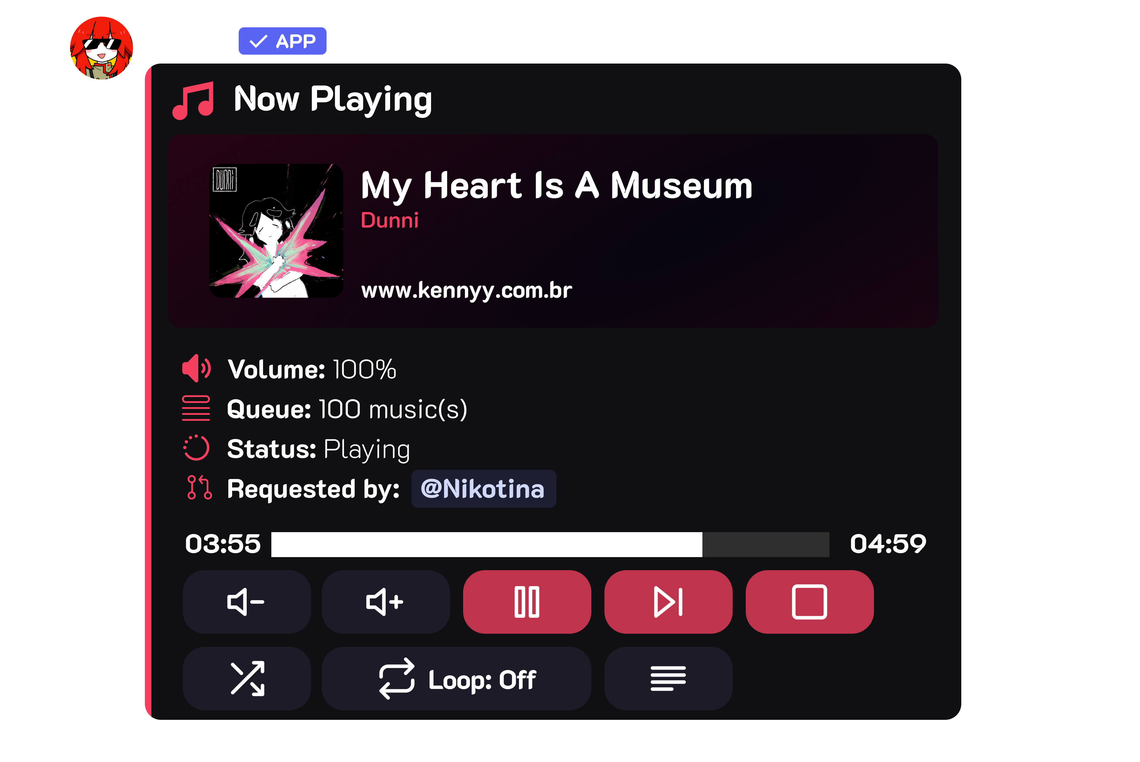 Kennyy Discord Interface